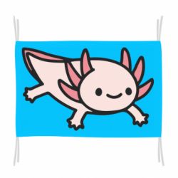 Флаг Cute axolotl
