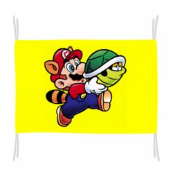 Флаг Cute Mario with turtle - PrintSalon