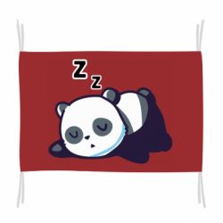 Флаг Cute panda sleeping - PrintSalon