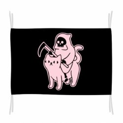 Прапор Death and cat - PrintSalon