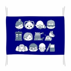 Флаг Doctor who icons - PrintSalon