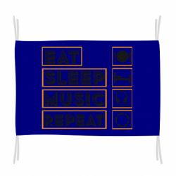 Флаг Eat sleep dj repeat. - PrintSalon