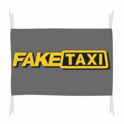 Флаг Fake taxi logo 2 - PrintSalon