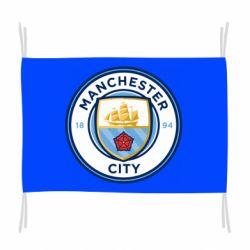 Флаг FC Manchester City Logo - PrintSalon