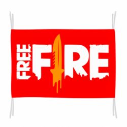 Прапор Free Fire vertical logo - PrintSalon