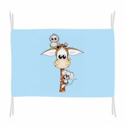 Флаг Giraffe Owl and Mouse - PrintSalon