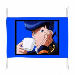 Флаг Higashikata Josuke drinking tea - PrintSalon