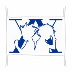 Прапор Hunter X Hunter Line Art - PrintSalon