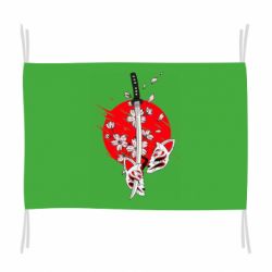 Флаг katana in sakura