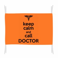 Флаг Keep Calm And Call Doctor - PrintSalon