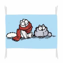 Флаг Кот Саймона Зима - PrintSalon