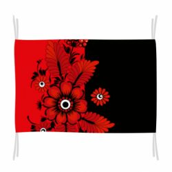 Прапор Червоні квіти - PrintSalon