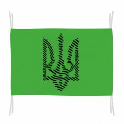 Флаг Креативный герб Украины.