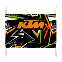 Прапор KTM orange logo - PrintSalon