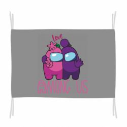 Флаг Love is Among Us - PrintSalon