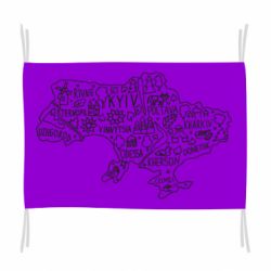 Флаг Map Ukraine - PrintSalon