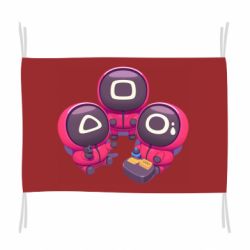 Флаг Милые солдаты из игры в кальмара - PrintSalon