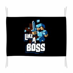 Флаг Minecraft Like a Boss - PrintSalon