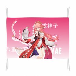 Прапор Mischievous Yae Miko - PrintSalon