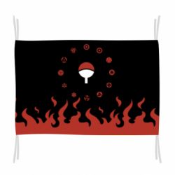Флаг Naruto Sasuke Uchiha Sharingan - PrintSalon