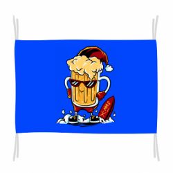 Флаг New Year's beer - PrintSalon
