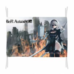 Флаг Nier Automata 2B - PrintSalon