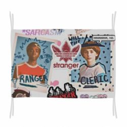 Флаг Очень странные дела. Стикеры - PrintSalon