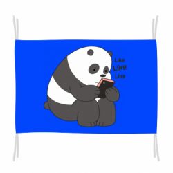 Флаг Панда лайк - PrintSalon
