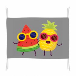 Флаг Pineapple with watermelon - PrintSalon