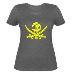 Женская футболка Flag pirate - PrintSalon