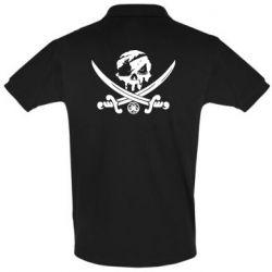 Мужское поло Flag pirate - PrintSalon