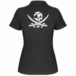 Женское поло Flag pirate - PrintSalon