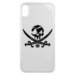 Чехол для iPhone Xs Max Flag pirate - PrintSalon