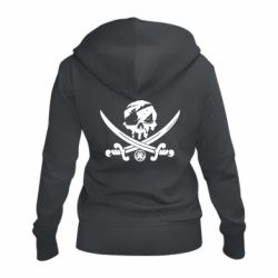 Женское худи на молнии Flag pirate - PrintSalon