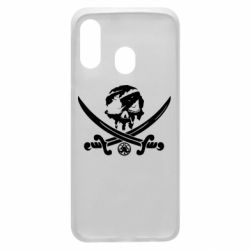 Чехол для Samsung A40 Flag pirate - PrintSalon