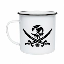 Кружка эмалированная Flag pirate - PrintSalon