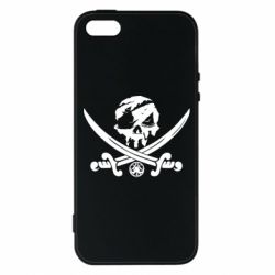 Чехол для iPhone5/5S/SE Flag pirate - PrintSalon