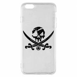 Чехол для iPhone 6 Plus/6S Plus Flag pirate - PrintSalon