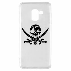 Чехол для Samsung A8 2018 Flag pirate - PrintSalon