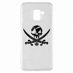 Чехол для Samsung A8+ 2018 Flag pirate - PrintSalon