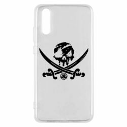 Чехол для Huawei P20 Flag pirate - PrintSalon