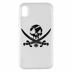 Чехол для iPhone X/Xs Flag pirate - PrintSalon