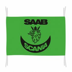 Флаг Scania SAAB logo - PrintSalon