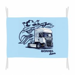 Флаг Scania watercolor art - PrintSalon