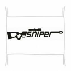 Флаг Sniper Logo