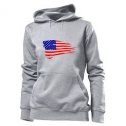 Женское худи Флаг США - PrintSalon