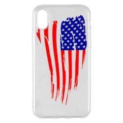 Чехол для iPhone X/Xs Флаг США - PrintSalon