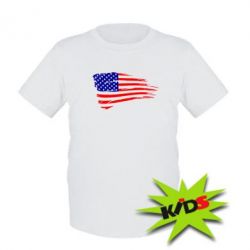 Детская футболка Флаг США - PrintSalon