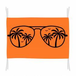 Флаг Sunglasses And Palm Trees - PrintSalon