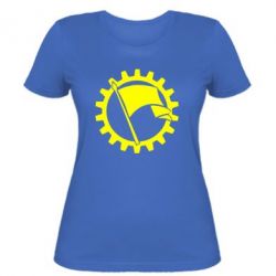 Жіноча футболка Прапор у колі - PrintSalon